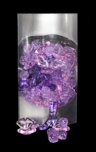 Камешки кристалы фиолетовые 100гр KR-9026