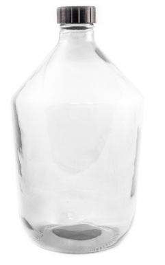 Бутыль стекло 10лит Прозрачная с крышкой Арт-БК-58 (1уп/2шт) СКЛАД