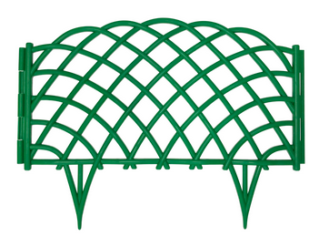 Заборчик пластиковый Диадема Светло-Зелёный 540*320мм (5секций)