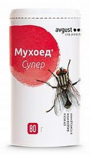 Мухоед СУПЕР 80гр (1/48шт) для уничтож всех видов мух в летних помещ