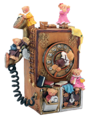 Статуэтка музыкальная миниатюра Телефон 14*9*17см Арт-КР-31646