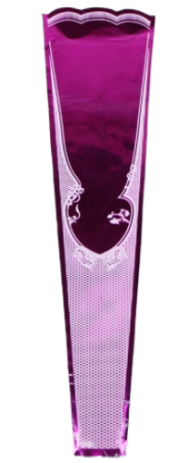 Конус мет/рис 21/80 на 1 розу Малиновый (1уп/50шт) Цена за лист