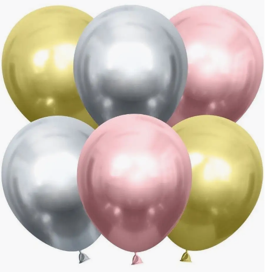 Шар латексный 10/25см хром Ассорти Делюкс 1уп/50шт Арт 600111 Шар латексный 10/25см хром Ассорти Делюкс 1уп/50шт Арт 600111