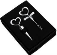 Набор для вина Сердца 2предмета (штопор/ пробка фигурная) Арт-418394