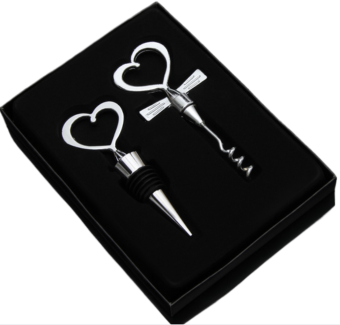 Набор для вина Сердца 2предмета (штопор/ пробка фигурная) Арт-418394