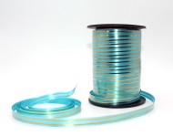 Лента Золот полос 1см*100ярд ГОЛУБАЯ