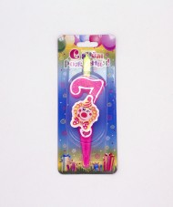 Свеча Цифра 7 с Клоуном 3027