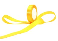 Лента Атласная 15мм*25ярд Жёлтая