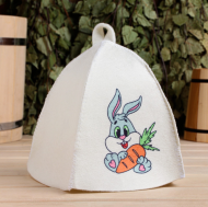 Шапка для Бани и Сауны детская Заяц Арт-9293786