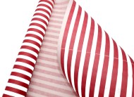 Бумага крафт Европа полоски красный на белом 70см*8,5м