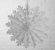 Декор потолочный 3-D Снежинка Белая 35см Декор потолочный 3-D Снежинка Белая 35см