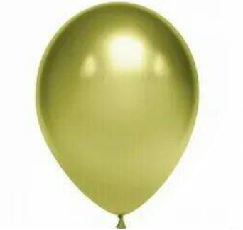 Шар латексный 5/13см хром Лайм 1уп/50шт