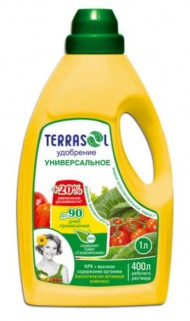 Удобрение Универсальное Террасол 1лит (1уп/6шт) min 1шт Удобрение Универсальное Террасол 1лит (1уп/6шт) min 1шт