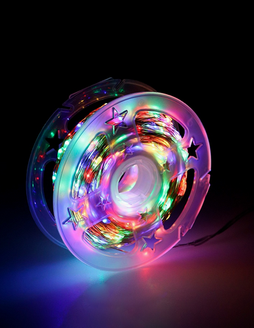 Электрогирлянда 80м 800ламп Цветная MILED на бабине Арт-3045