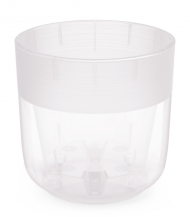 Горшок Линель для орхидей 4,5лит Прозрачный М-8406 D-18см (с дренажной системой)