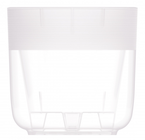 Горшок Линель для орхидей 4,5лит Прозрачный М-8406 D-18см (с дренажной системой)