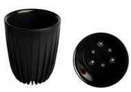 Горшок Сигма 10,2лит Чёрный D-25см (с дренажной системой)