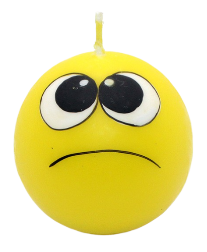 Свеча Смайлик Злючка 9355
