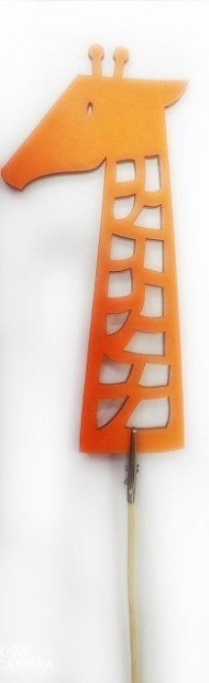 Топпер Жирафик 7*15см Оранжевый Арт-ТТО-008 (1уп/5шт)