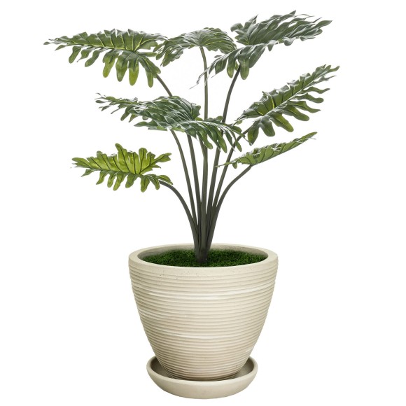 Кашпо уличное Полоски низкое D-41см H-35см