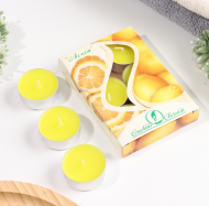 Свеча гильза Ароматизир Лимон Набор 6шт*12гр