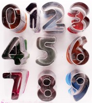 Форма для ВЫПЕЧКИ Цифры (2,5см)