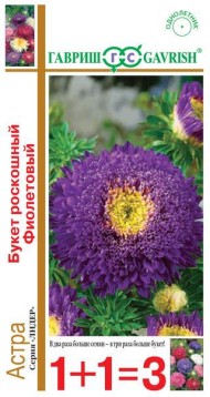 Цветы Астра Букет роскошный Фиолетовый ЦВ/П (ГАВРИШ) серия 1+1 0,5гр однолетник до 70см Цветы Астра Букет роскошный Фиолетовый ЦВ/П (ГАВРИШ) серия 1+1 0,5гр однолетник до 70см