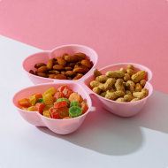 Менажница пластиковая Сердечки 3шт Доляна Арт-4445231 Менажница пластиковая Сердечки 3шт Доляна Арт-4445231