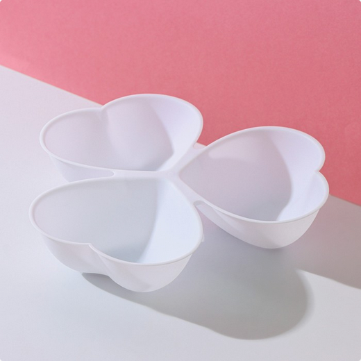 Менажница пластиковая Сердечки 3шт Доляна Арт-4445231