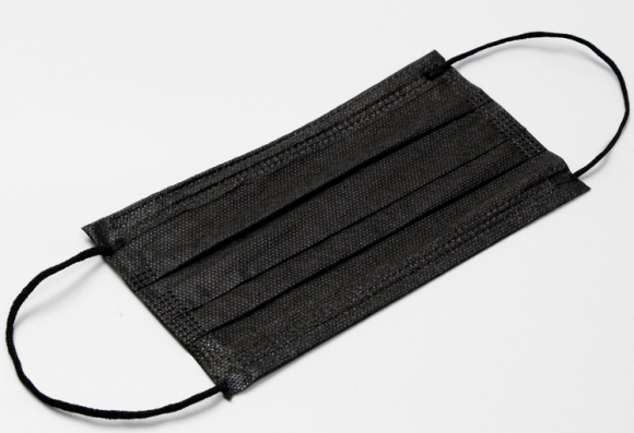 Маска медицинская Чёрная набор 5шт (3-х слойная)