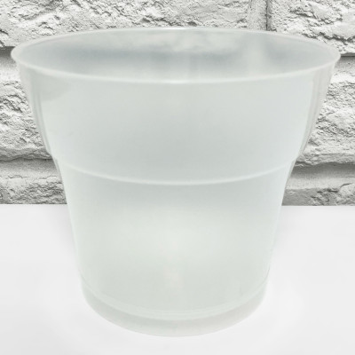 Горшок Тоскана 3,1лит D-19см Прозрачный с поддоном