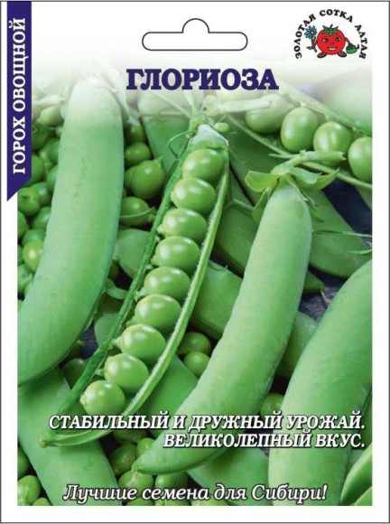 Горох 25гр Глориоза ЦВ/П (СОТКА) раннеспелый 60-70см