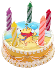 Свеча Тортик Винни Дисней 1280