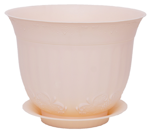 Горшок Ангара 2,5лит Бежевый с поддоном