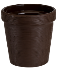 Горшок Терра 3,57лит Тёмно-Коричневый Арт-9103 (с дренажной системой)
