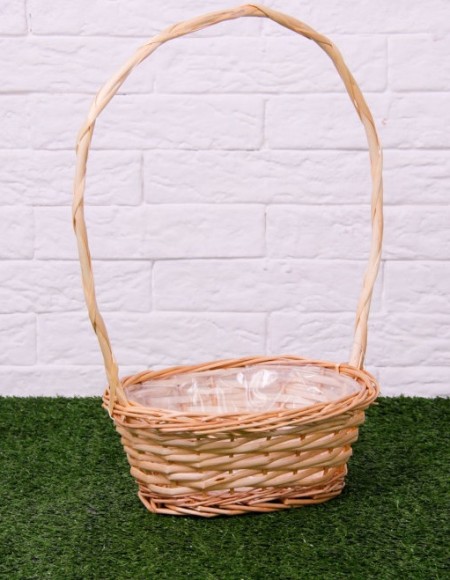 Корзина плетеная (ИВА) №-3 Натуральная D-35см