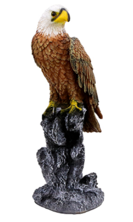 Фигурка Птица Орёл на пне Н-56см Арт-ФП-324