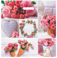 Сумочка пакет п/э 450*450мм Романтичная роза Арт-41844