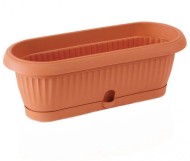 Горшок кактусница Терра 265мм Терракот с прикорневым поливом высота 11см
