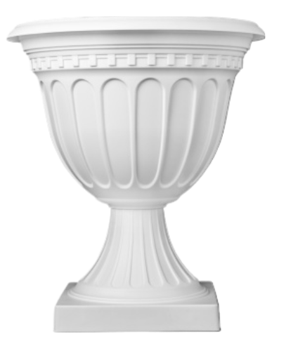 Горшок вазон на высокой ножке Олимпия 12лит Белый М-9068 Горшок вазон на высокой ножке Олимпия 12лит Белый М-9068
