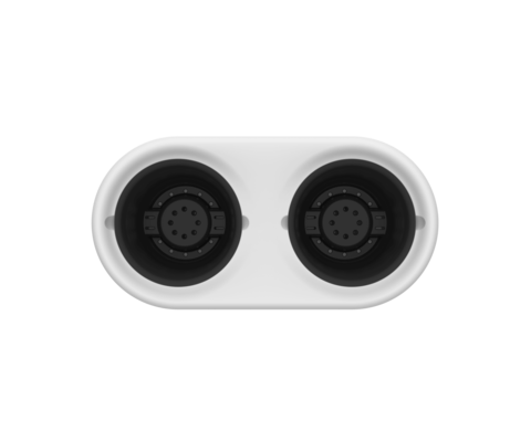 Балконный ящик Фазенда 530мм 2шт*4лит Белый (с прикорневым поливом)