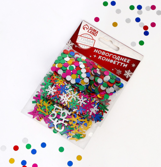 Конфетти С Новым годом Набор 3шт Арт-1130186