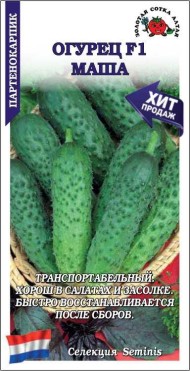 Огурец Маша F1 ЦВ/П (СОТКА) 5шт раннеспелый партенокарпический Огурец Маша F1 ЦВ/П (СОТКА) 5шт раннеспелый партенокарпический
