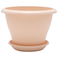 Горшок Гамма 2лит D-19см Пудра с поддоном