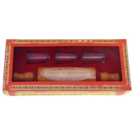 Скалка с рюмками Закуска градус убивает, 30*6см, дерево Арт-561992