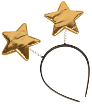 Ободок Золотые звезды 5748