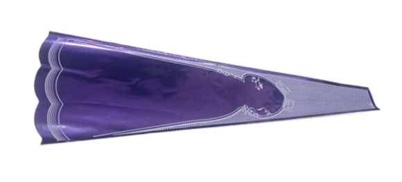 Конус мет/рис 21/80 на 1 розу Фиолетовый (1уп/50шт) Цена за лист