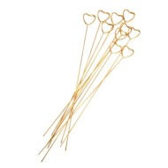 Стикер металлический Сердечко для открыток в букет 34,5см Цена за штуку