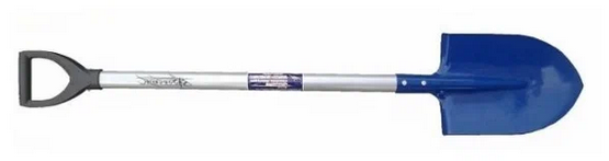 Лопата штыковая Форсаж металл с алюминевым черенком и V образной ручкой