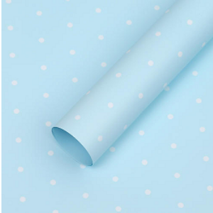 Пленка Листами Матовая Нежность Голубая 58/58см (1уп/20шт) Цена за лист